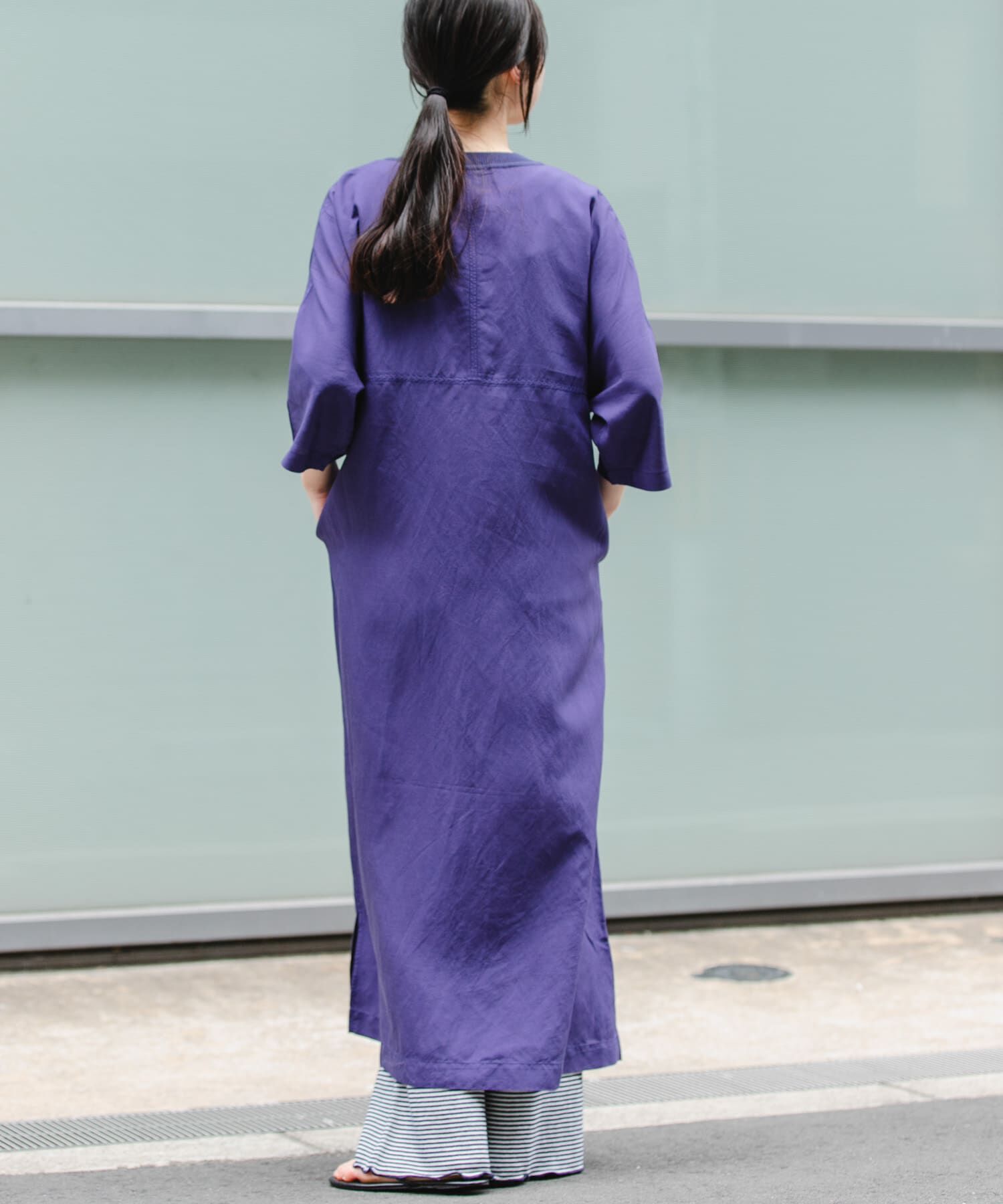 URBAN RESEARCH DOORS「『一部WEB限定カラー』FORK&SPOON　リネン混プルオーバーワンピース」|ワンピース|