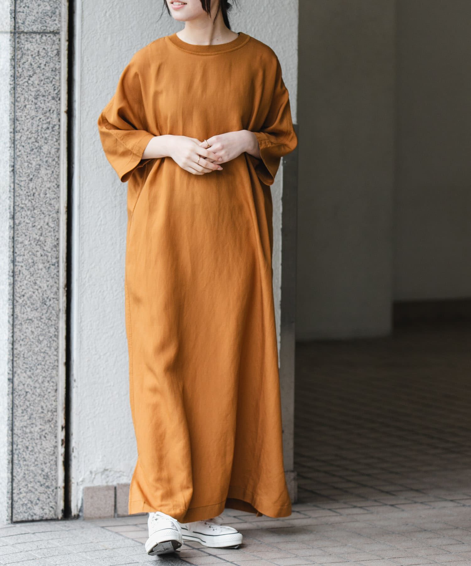 URBAN RESEARCH DOORS「『一部WEB限定カラー』FORK&SPOON　リネン混プルオーバーワンピース」|ワンピース|