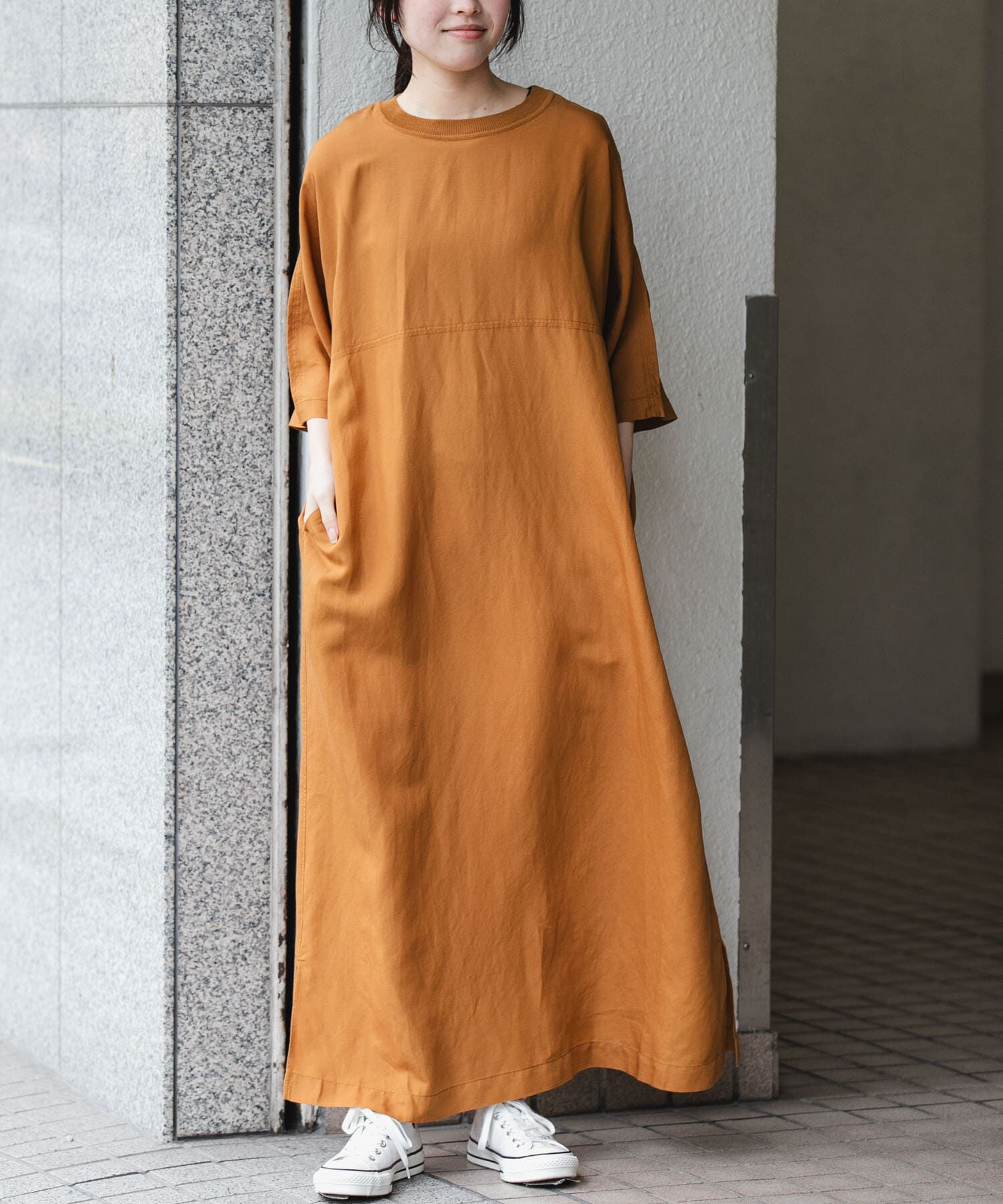 URBAN RESEARCH DOORS「『一部WEB限定カラー』FORK&SPOON　リネン混プルオーバーワンピース」|ワンピース|