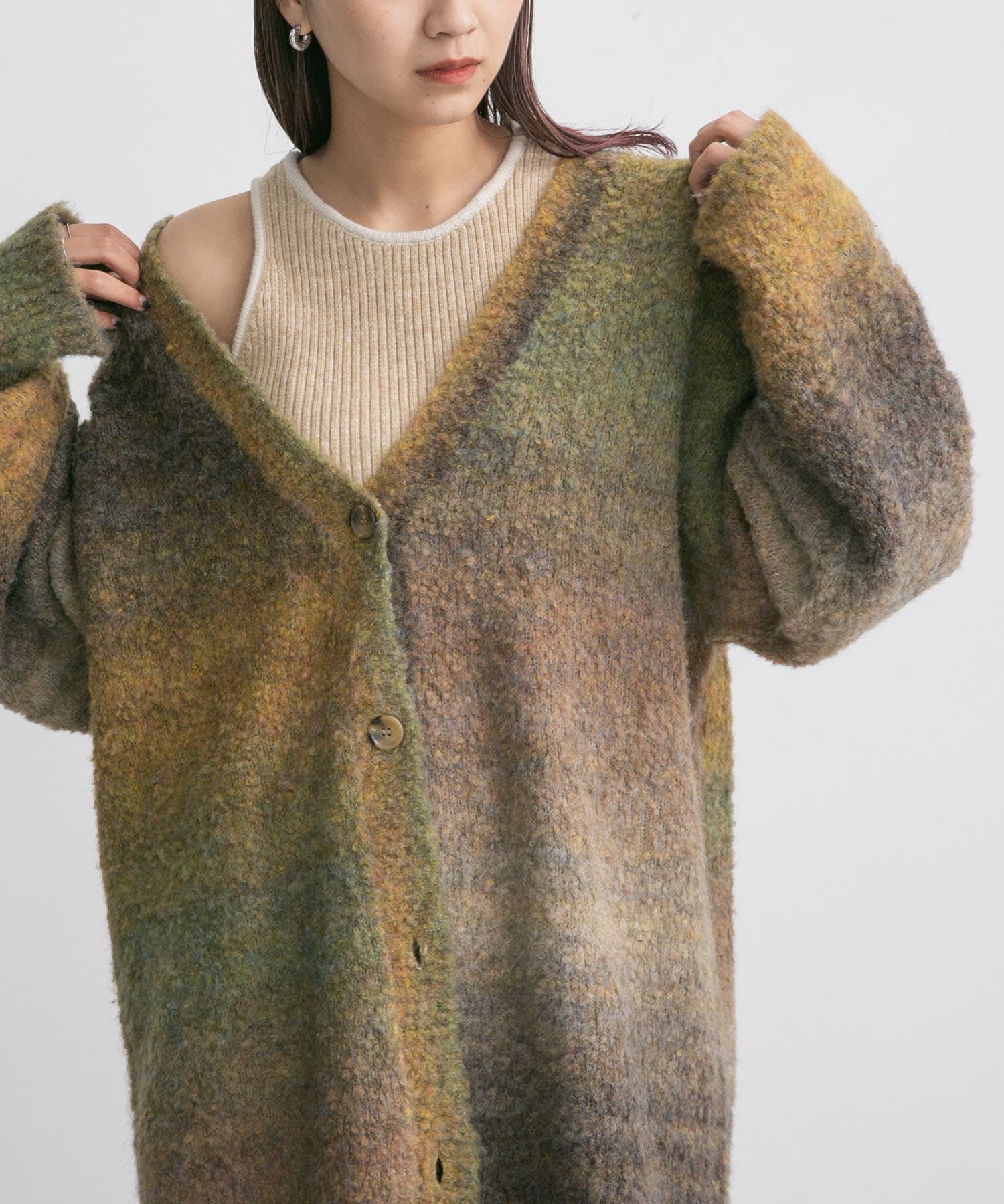  「アメスリニットタンクトップ」|タンクトップ|