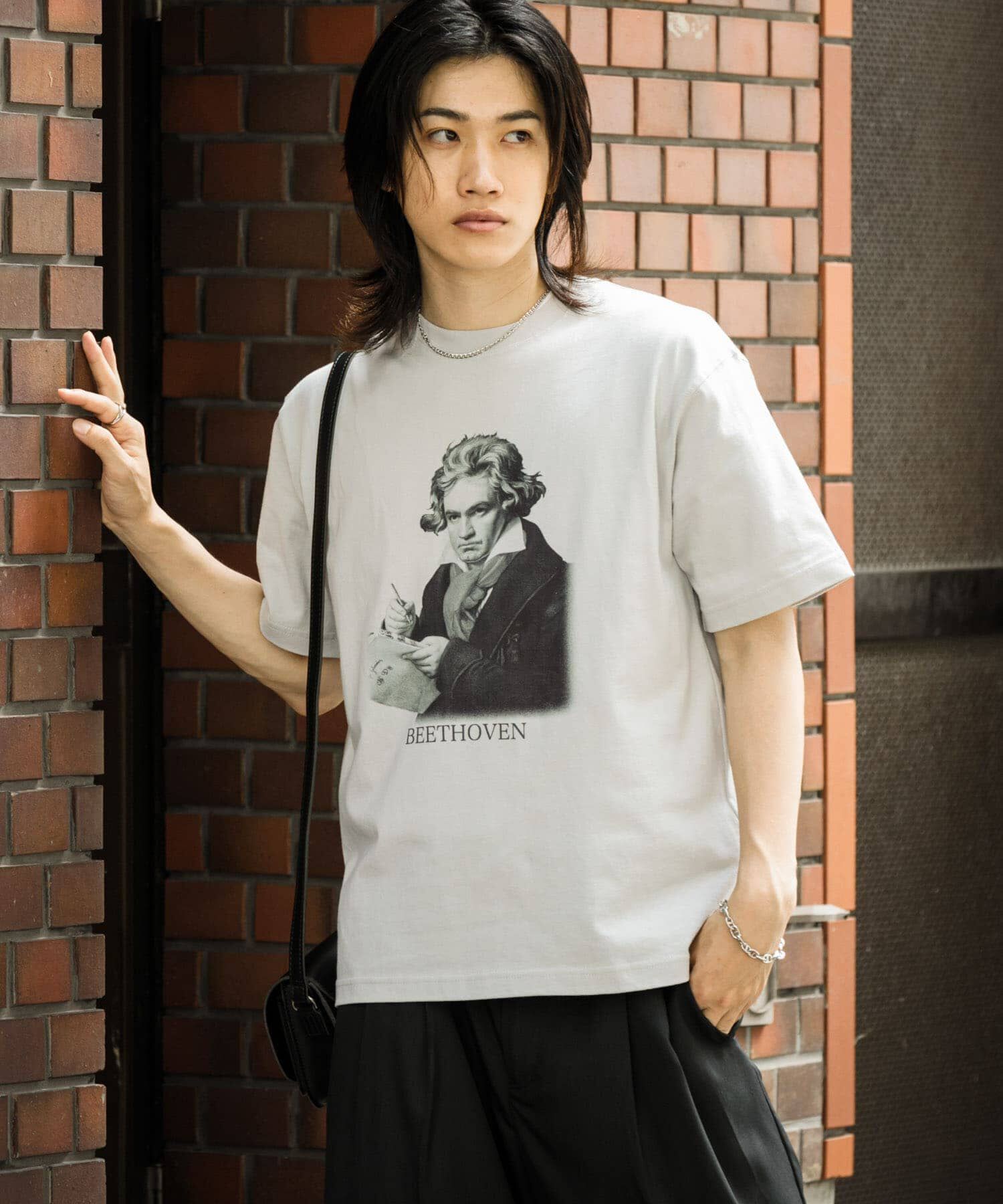 SENSE OF PLACE by URBAN RESEARCH「ヴィンテージライクTシャツ(ベートーヴェン)」|Tシャツ・カットソー|