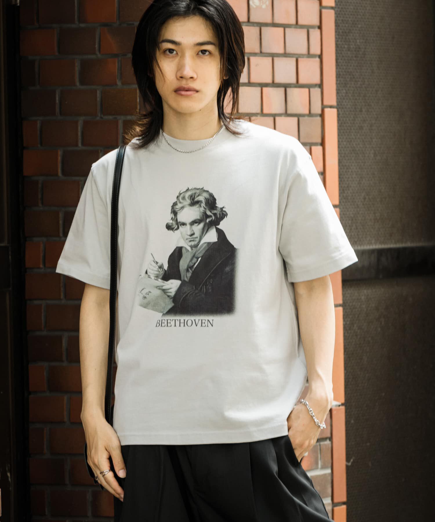 SENSE OF PLACE by URBAN RESEARCH「ヴィンテージライクTシャツ(ベートーヴェン)」|Tシャツ・カットソー|