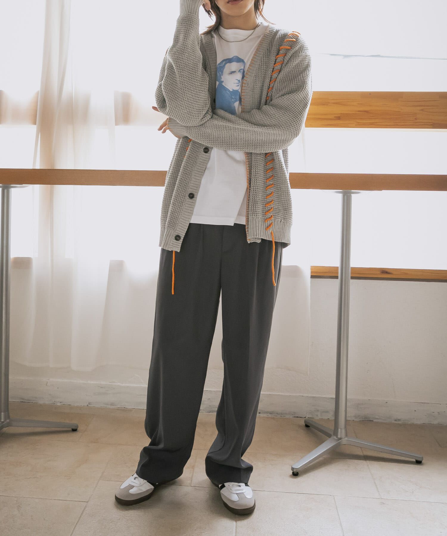 SENSE OF PLACE by URBAN RESEARCH「『ユニセックス』ブランケットステッチカーディガン」|カーディガン|