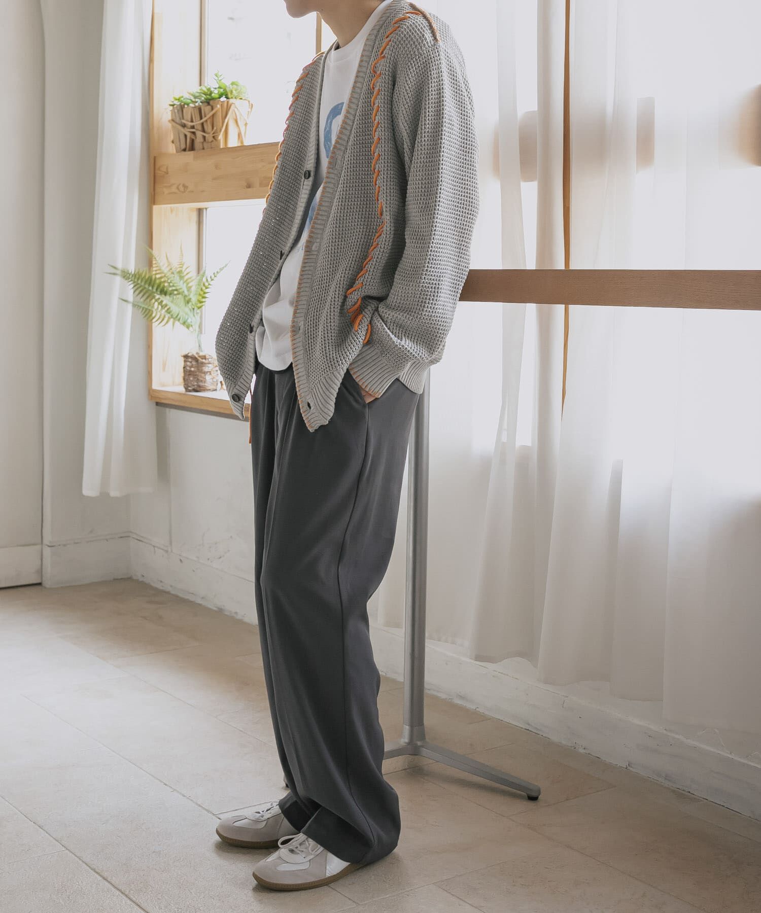 SENSE OF PLACE by URBAN RESEARCH「『ユニセックス』ブランケットステッチカーディガン」|カーディガン|