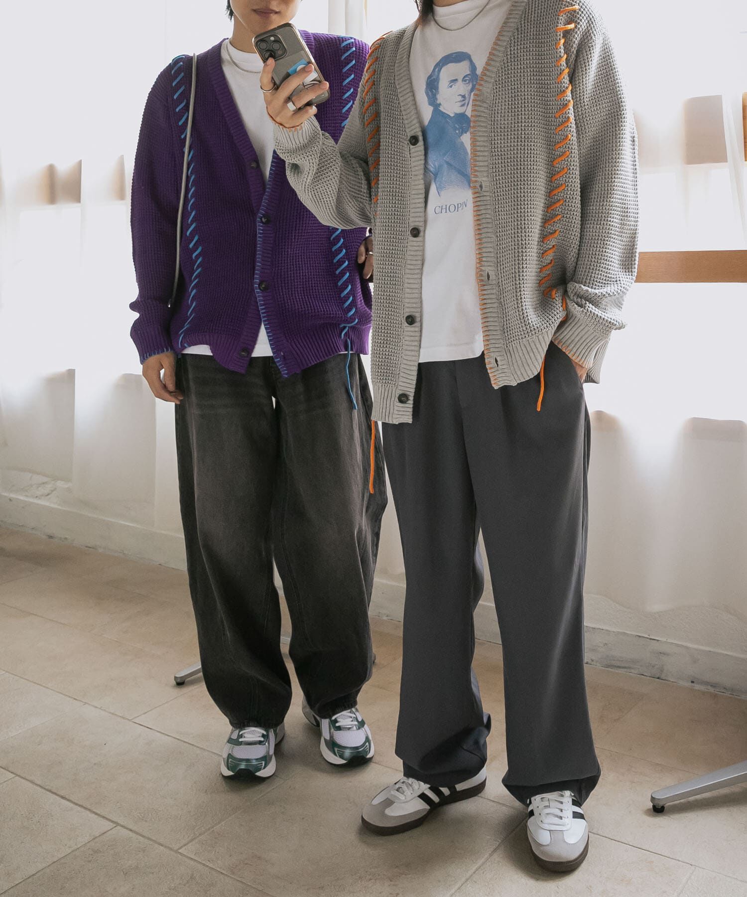 SENSE OF PLACE by URBAN RESEARCH「『ユニセックス』ブランケットステッチカーディガン」|カーディガン|