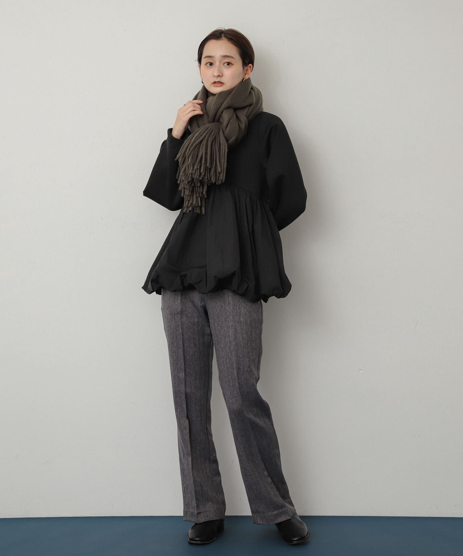 SENSE OF PLACE by URBAN RESEARCH「ニットフリンジストール」|ストール|