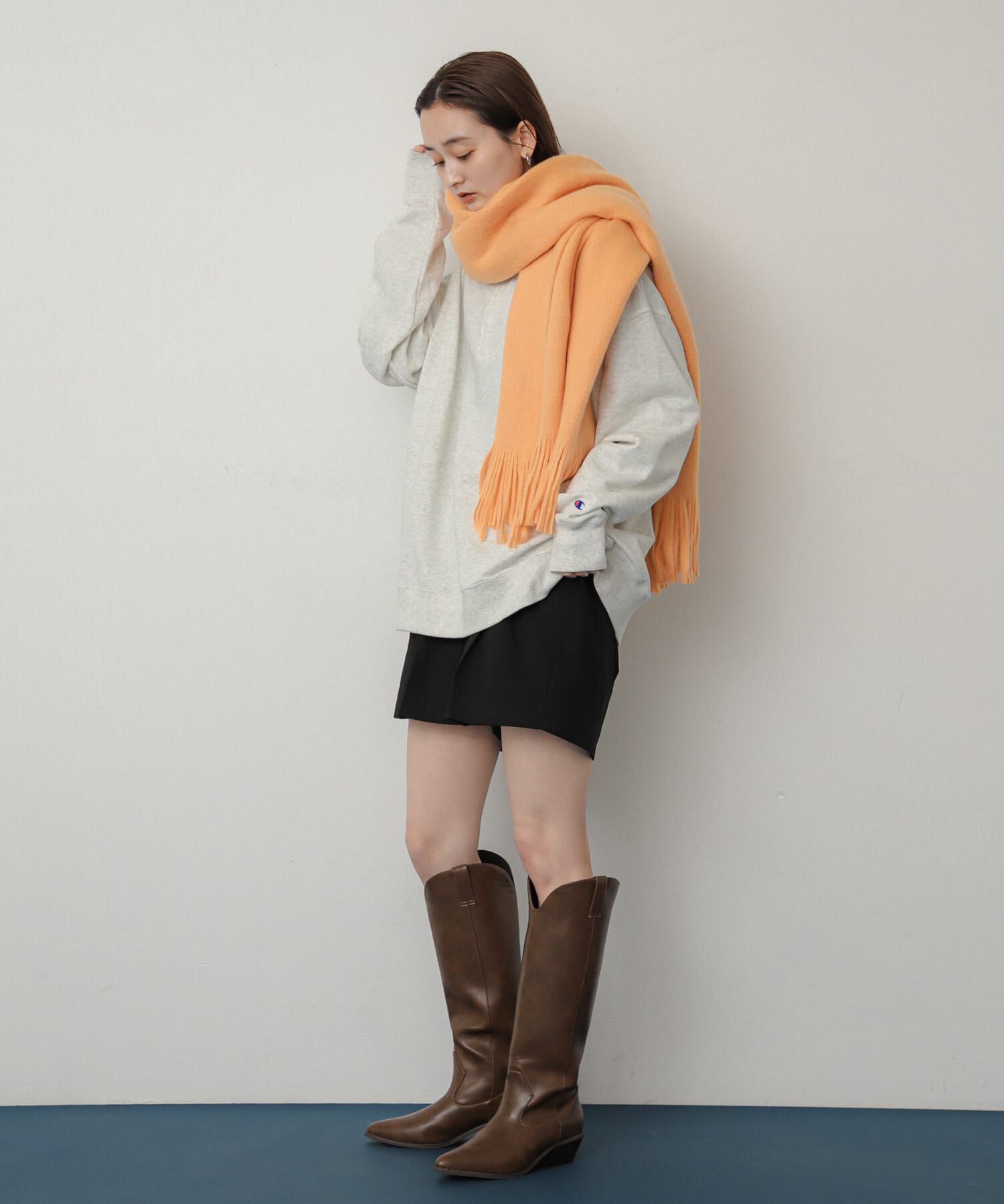 SENSE OF PLACE by URBAN RESEARCH「ニットフリンジストール」|ストール|