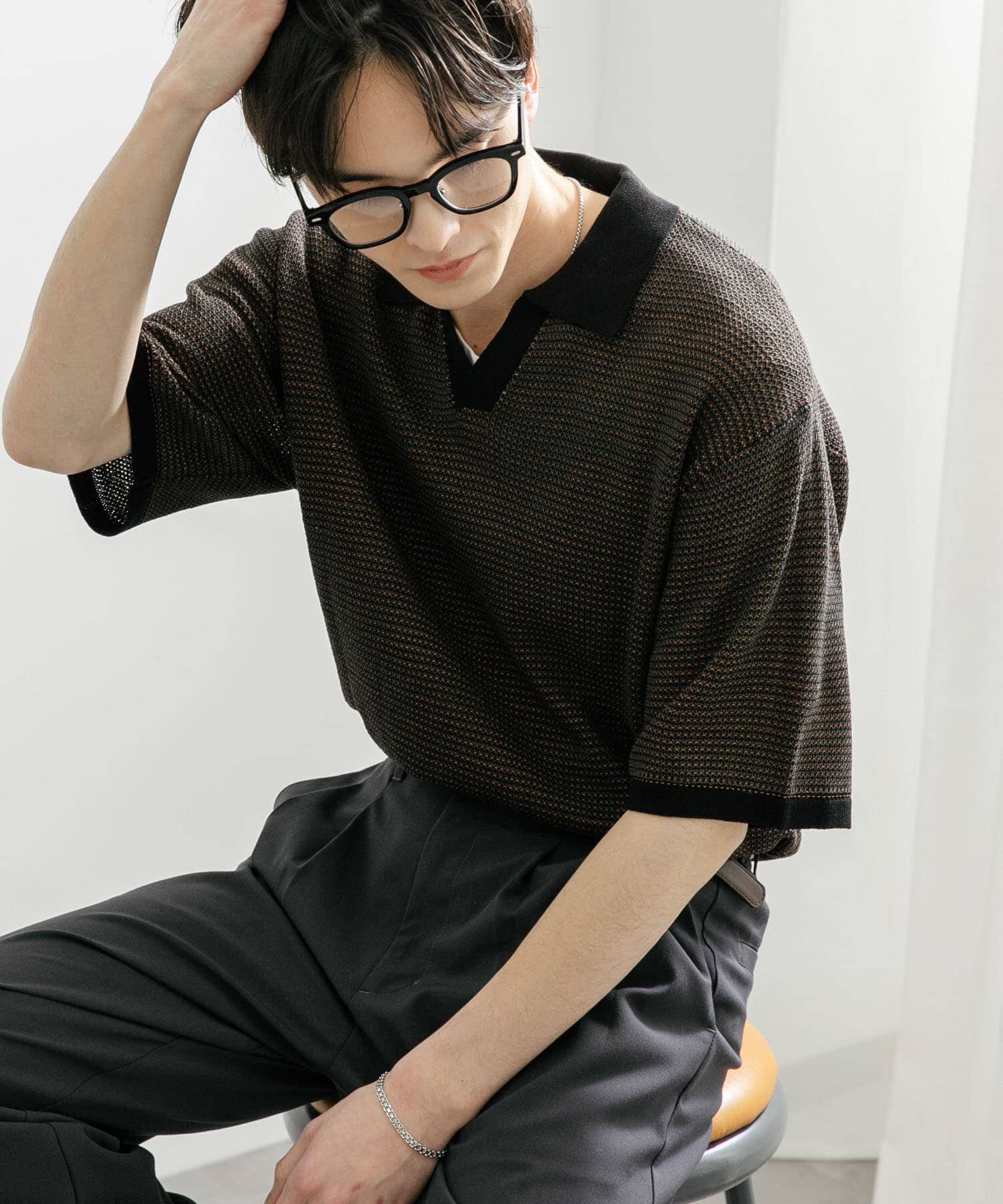 SENSE OF PLACE by URBAN RESEARCH「『ユニセックス』『洗濯可』ミックススキッパーニット」|ニット・セーター|