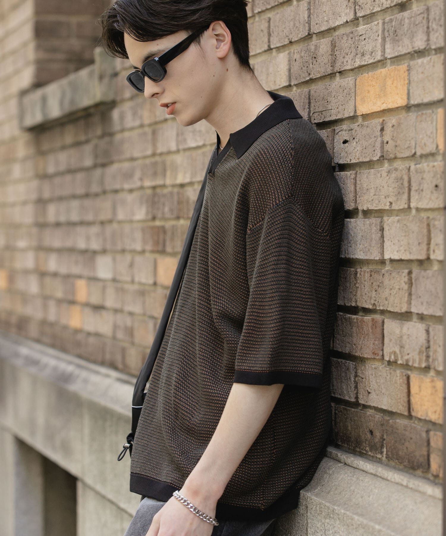 SENSE OF PLACE by URBAN RESEARCH「『ユニセックス』『洗濯可』ミックススキッパーニット」|ニット・セーター|