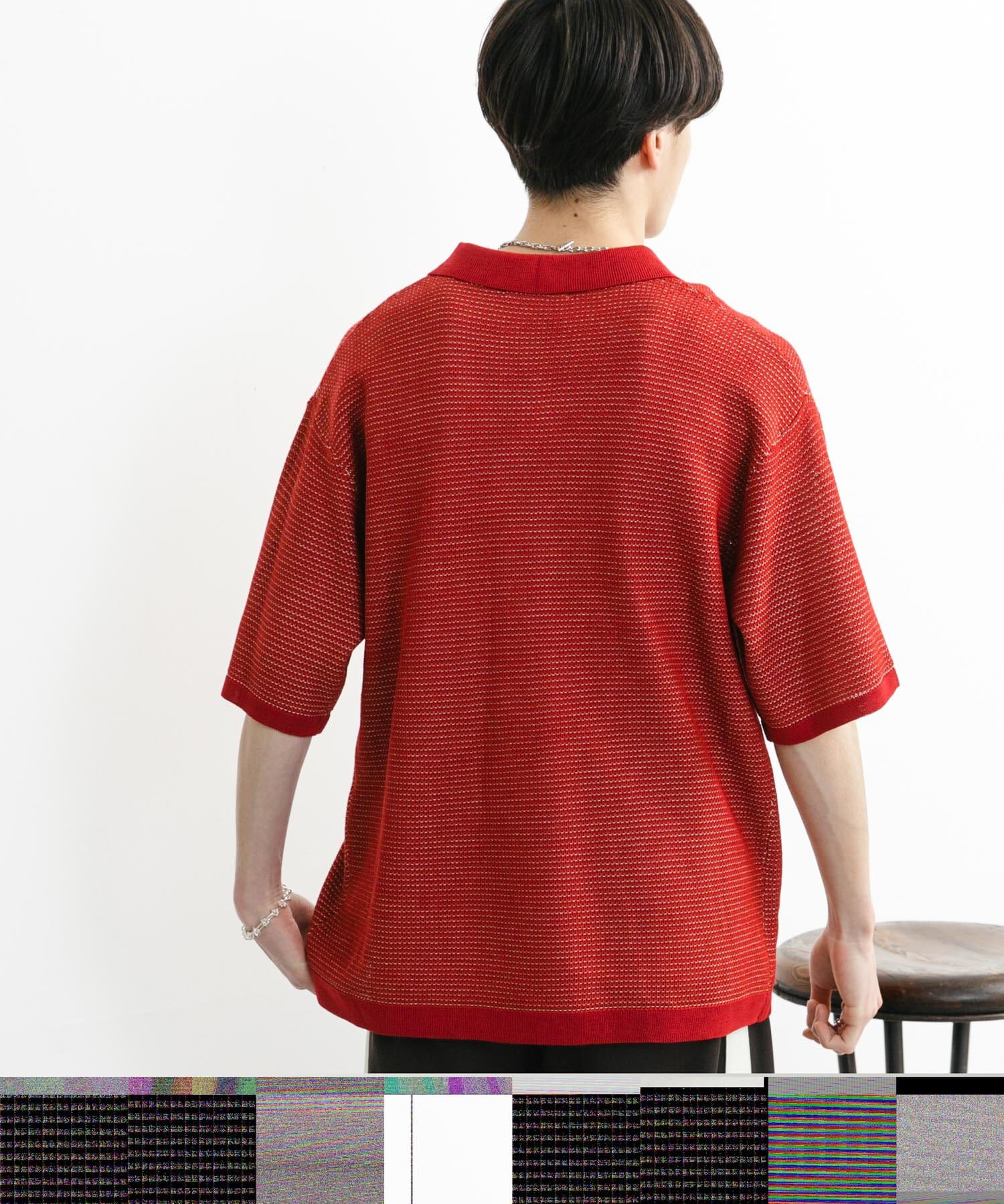 SENSE OF PLACE by URBAN RESEARCH「『ユニセックス』『洗濯可』ミックススキッパーニット」|ニット・セーター|