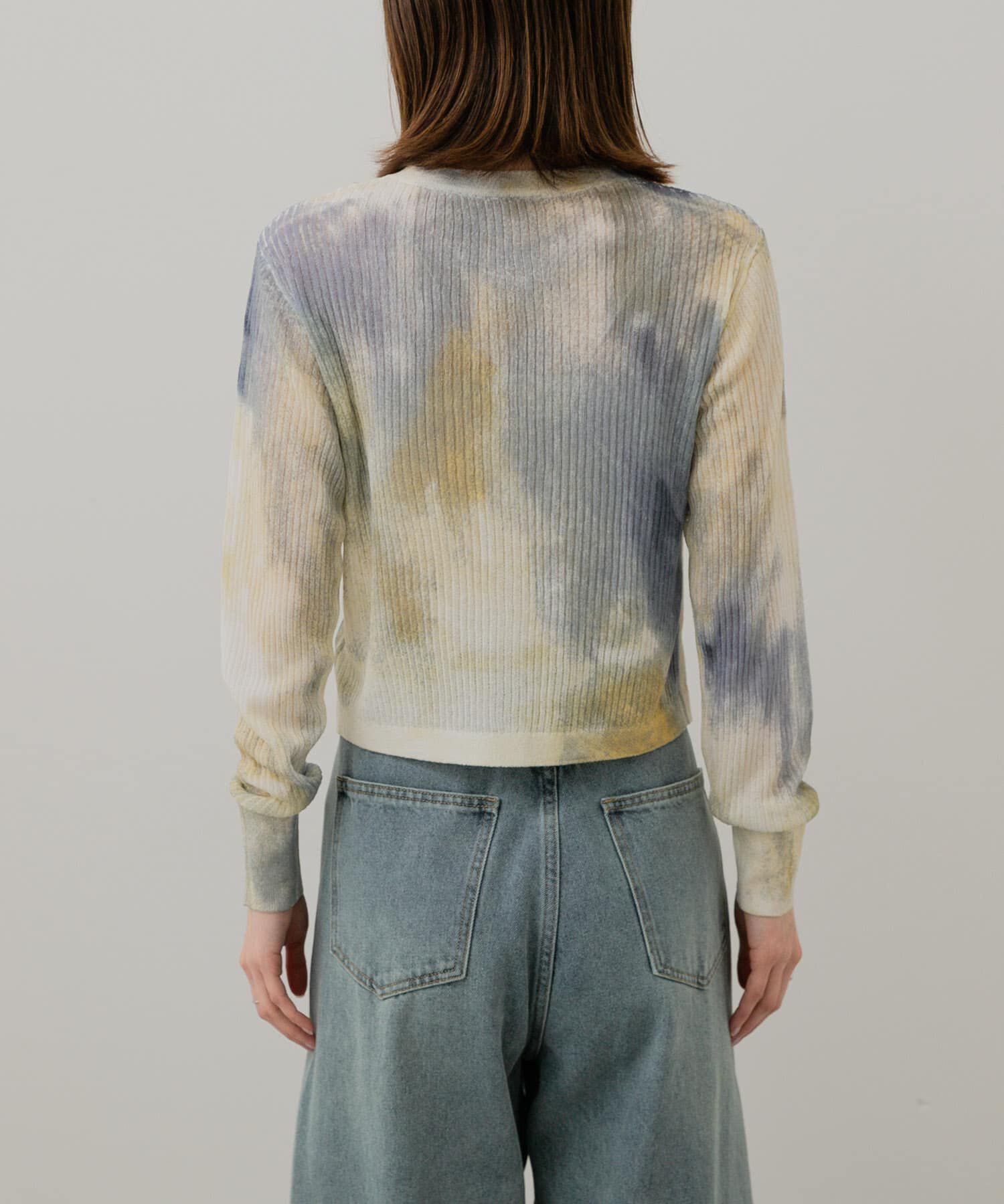 SENSE OF PLACE by URBAN RESEARCH「シアープリントクロップドカーディガン」|カーディガン|