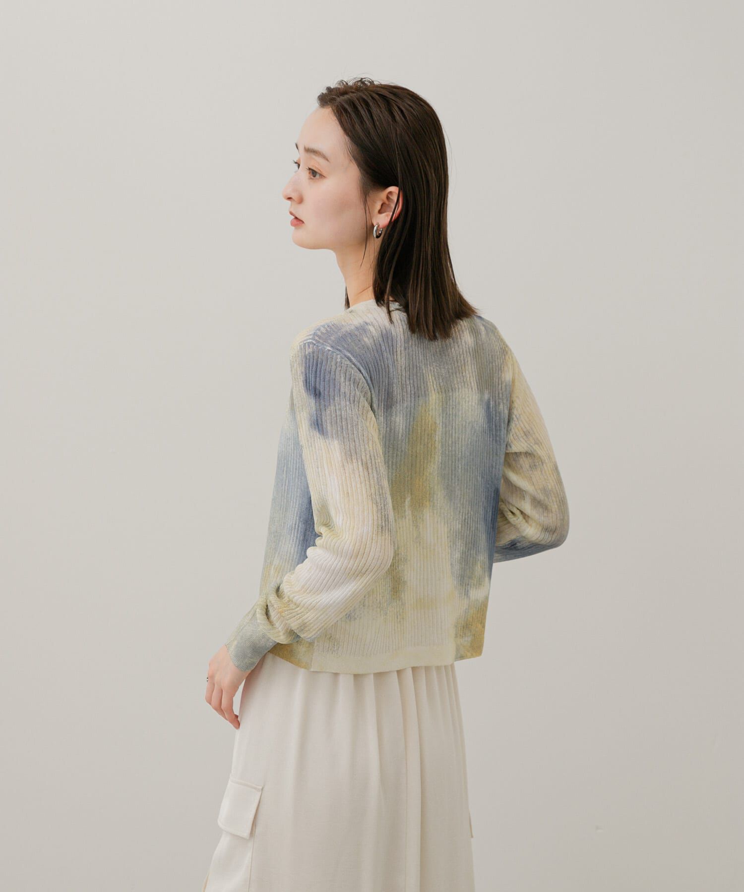 SENSE OF PLACE by URBAN RESEARCH「シアープリントクロップドカーディガン」|カーディガン|