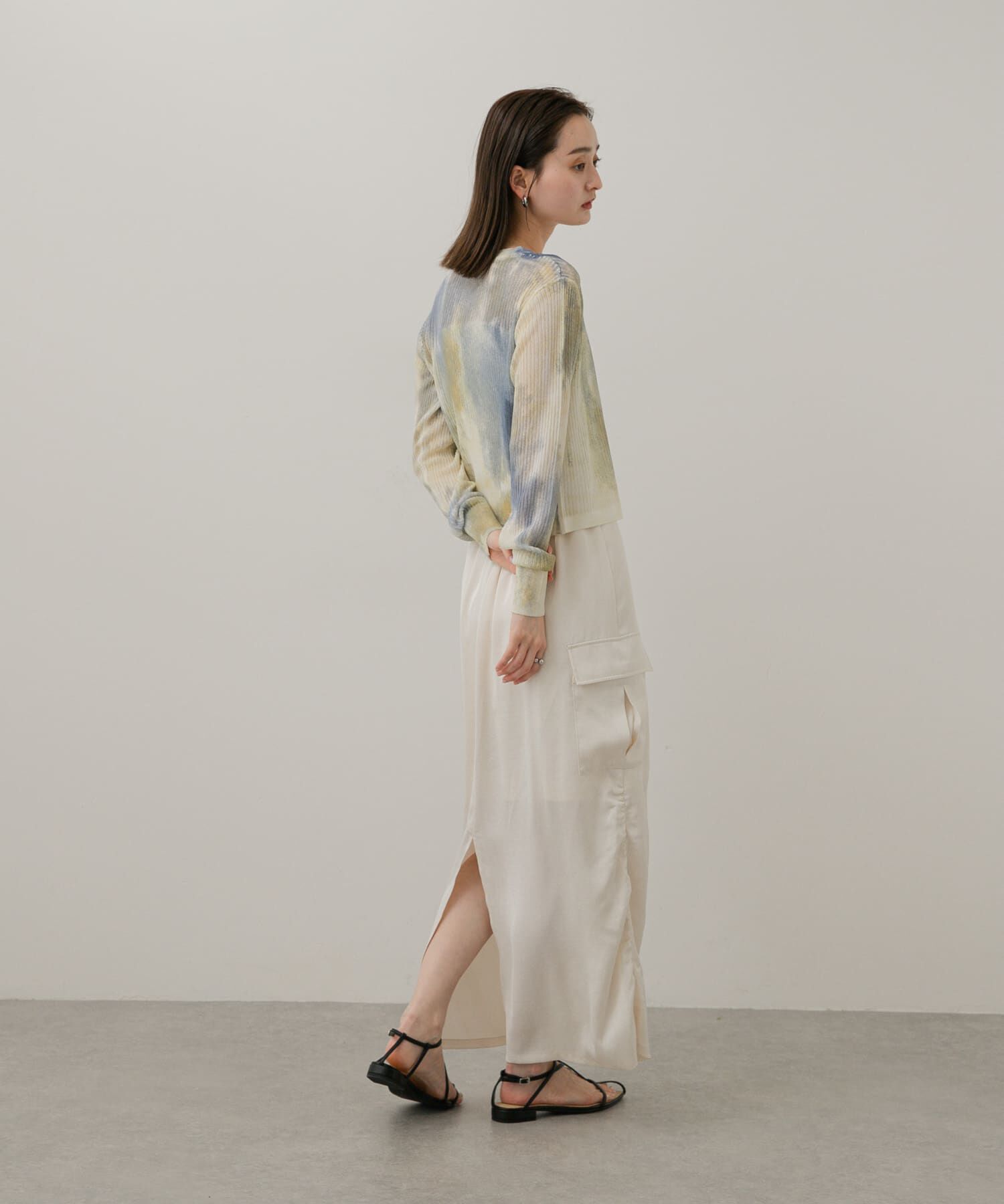 SENSE OF PLACE by URBAN RESEARCH「シアープリントクロップドカーディガン」|カーディガン|