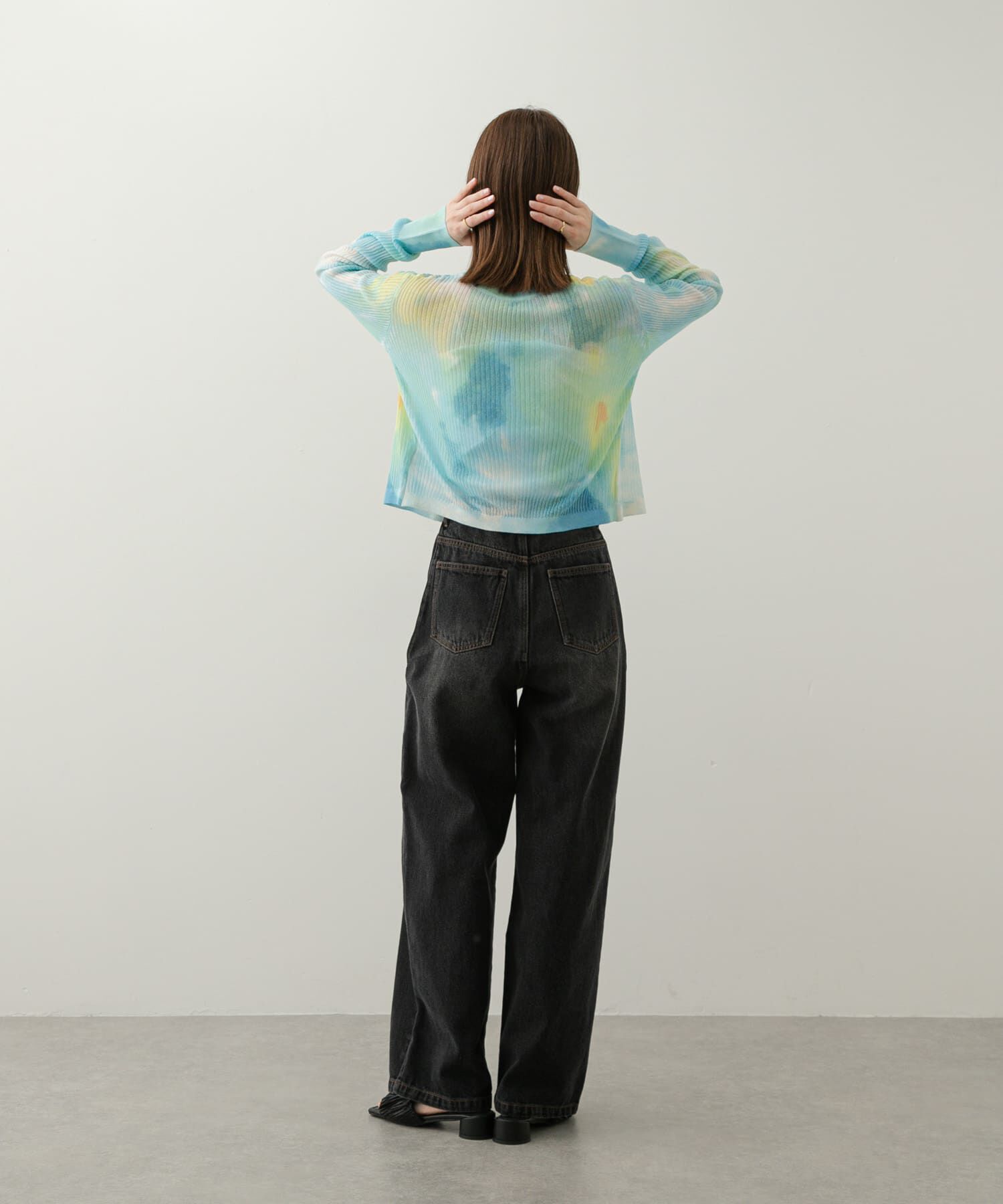 SENSE OF PLACE by URBAN RESEARCH「シアープリントクロップドカーディガン」|カーディガン|