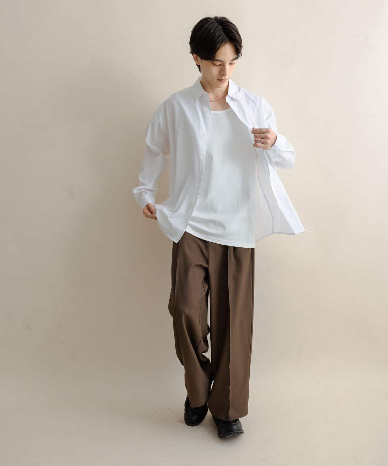 SENSE OF PLACE by URBAN RESEARCH「『WEB/一部店舗限定』コンフォートレギュラーカラーシャツ」|シャツ・ブラウス|