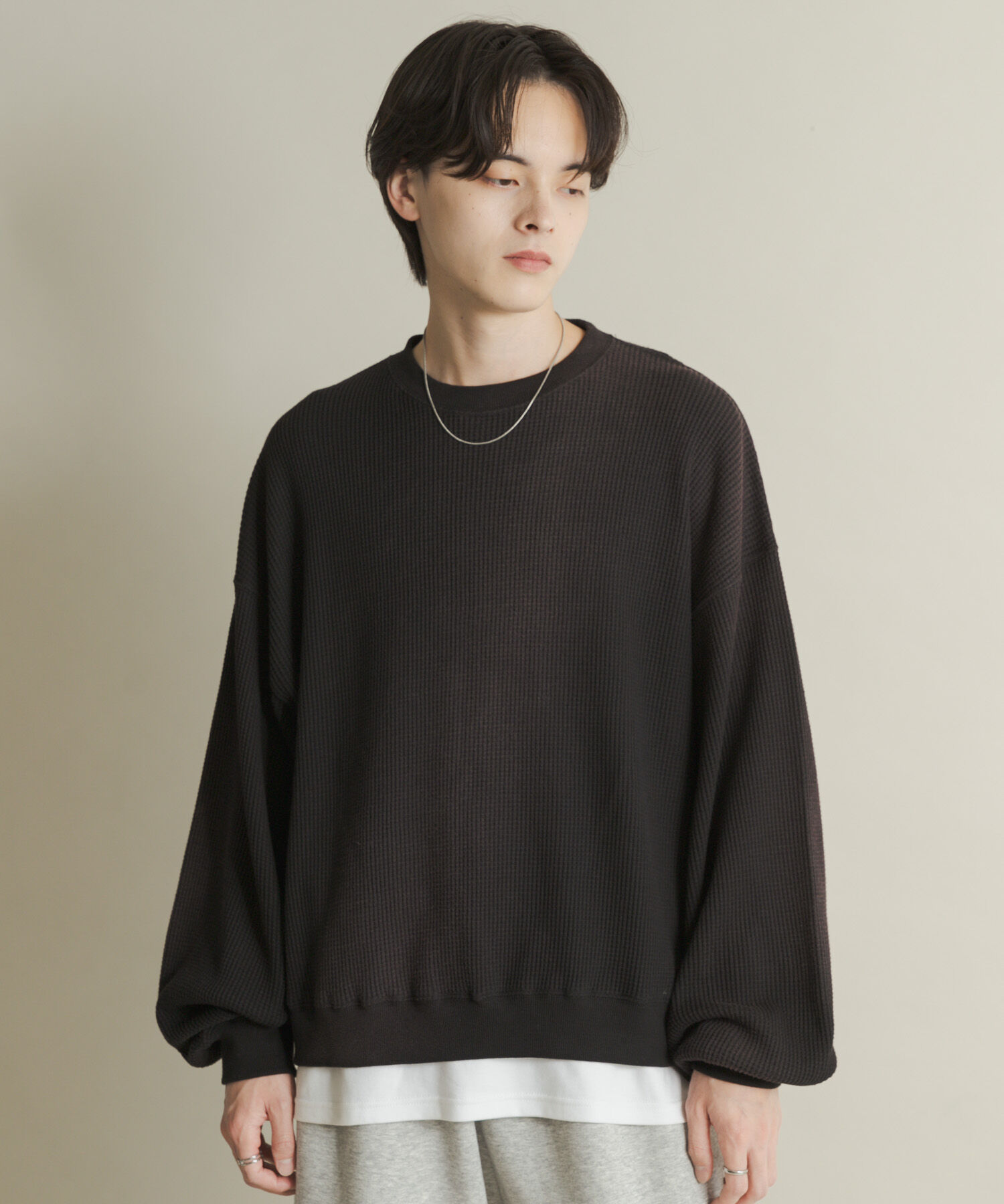 SENSE OF PLACE by URBAN RESEARCH「フェードワッフルバルーンスウェット」|スウェット・ジャージ|