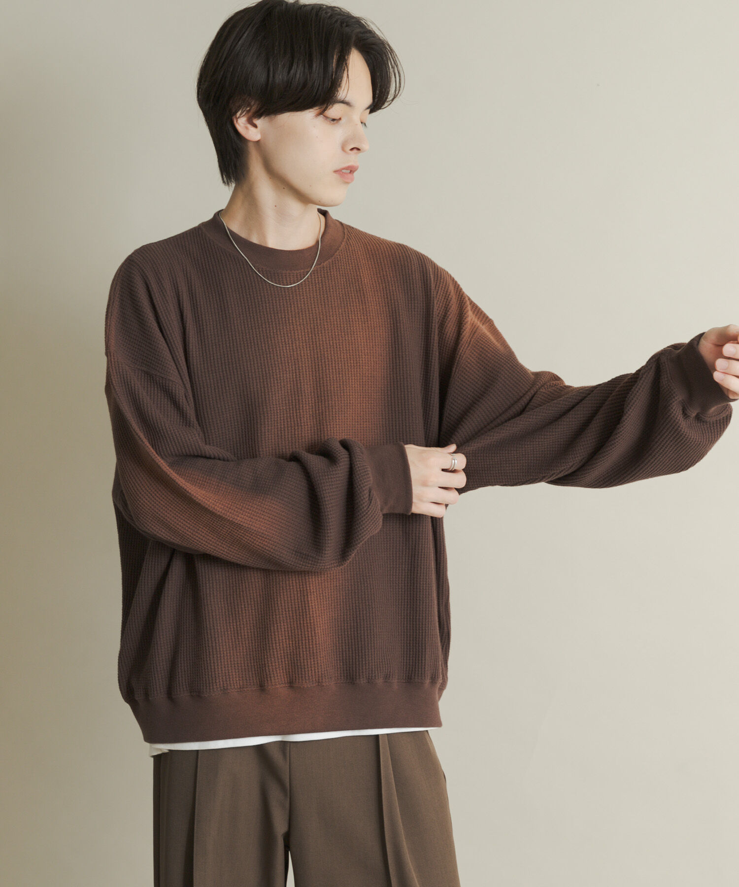 SENSE OF PLACE by URBAN RESEARCH「フェードワッフルバルーンスウェット」|スウェット・ジャージ|