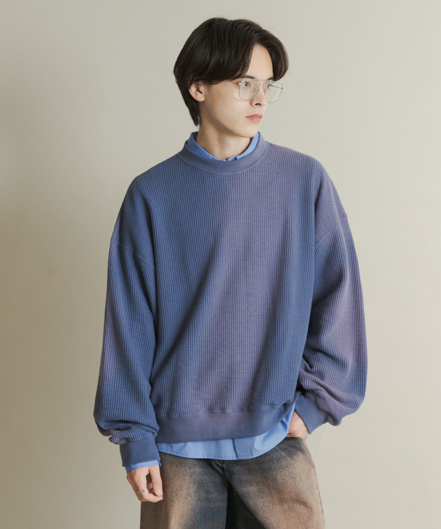 SENSE OF PLACE by URBAN RESEARCH「フェードワッフルバルーンスウェット」|スウェット・ジャージ|