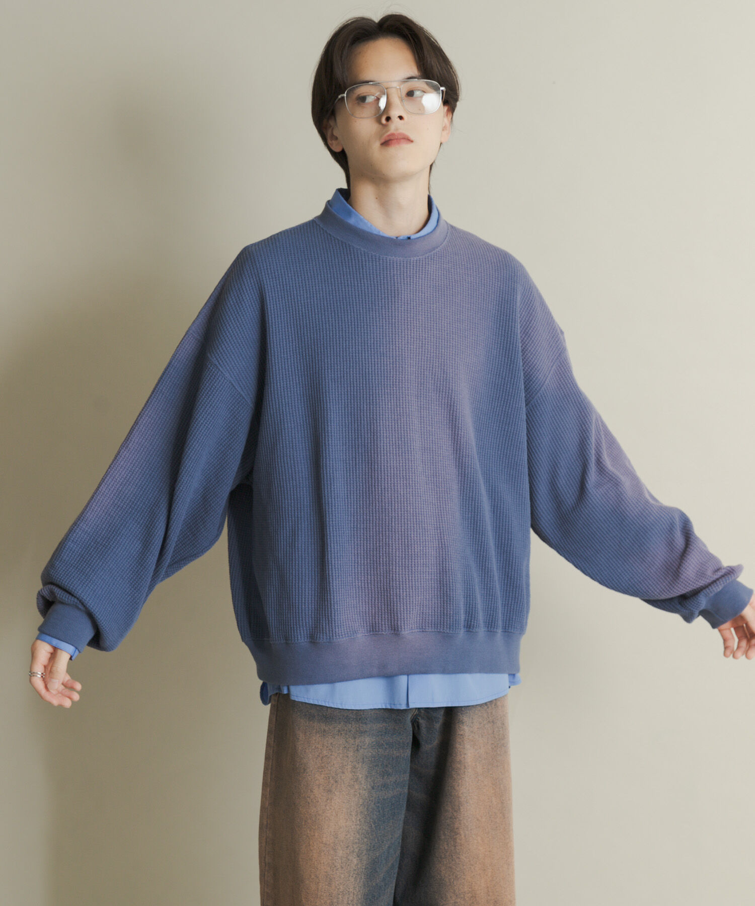 SENSE OF PLACE by URBAN RESEARCH「フェードワッフルバルーンスウェット」|スウェット・ジャージ|