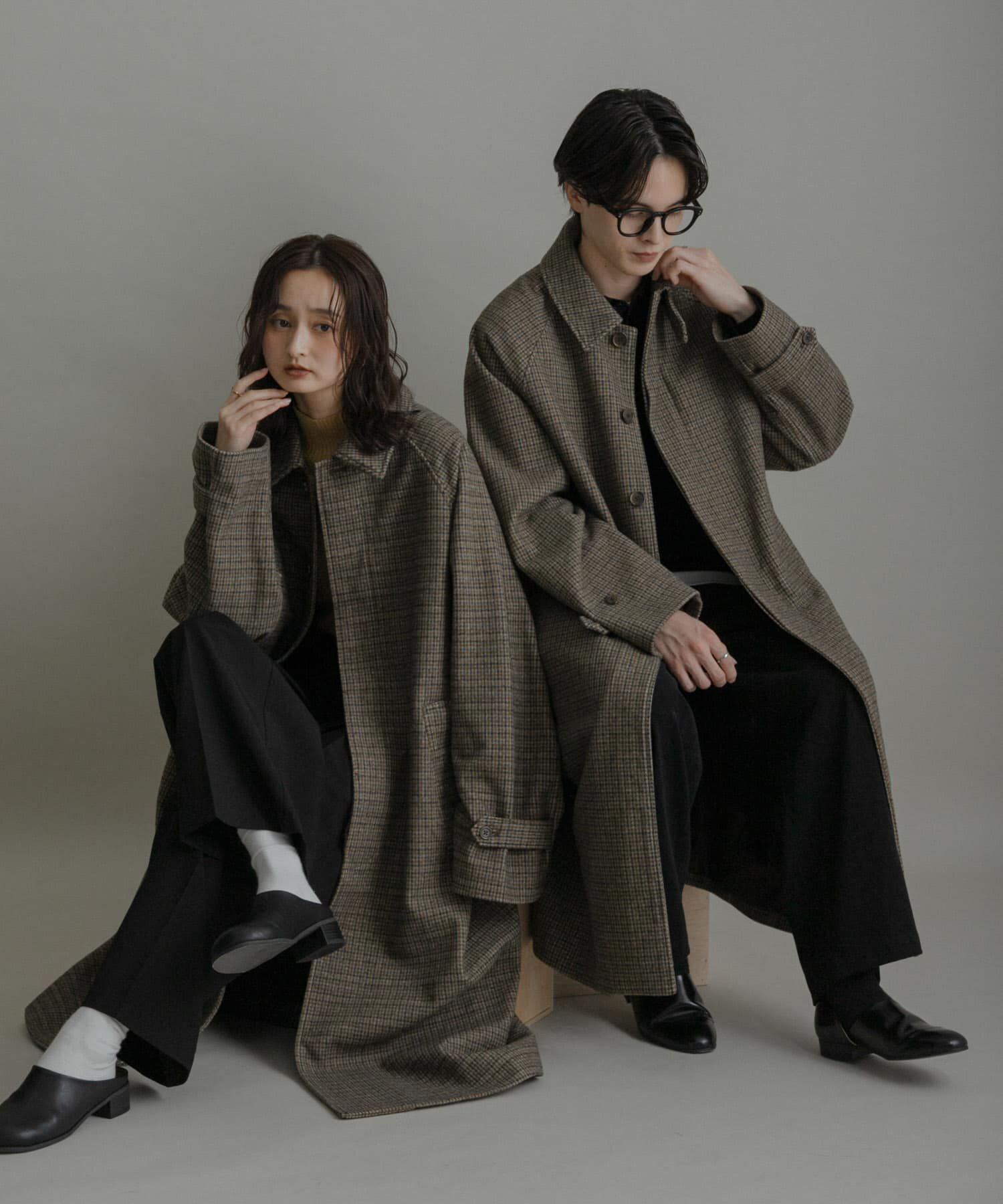 SENSE OF PLACE by URBAN RESEARCH「『ユニセックス』バルマカーンルーズコート」|ノーカラーコート|