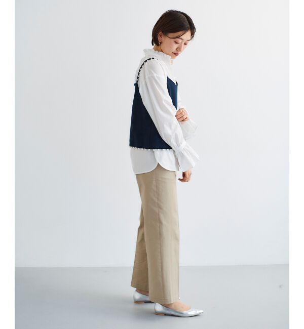 le.coeur blanc「《手洗い可能》パールツキキャミブラウス」|シャツ・ブラウス|