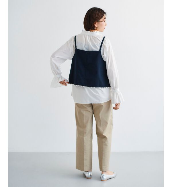 le.coeur blanc「《手洗い可能》パールツキキャミブラウス」|シャツ・ブラウス|