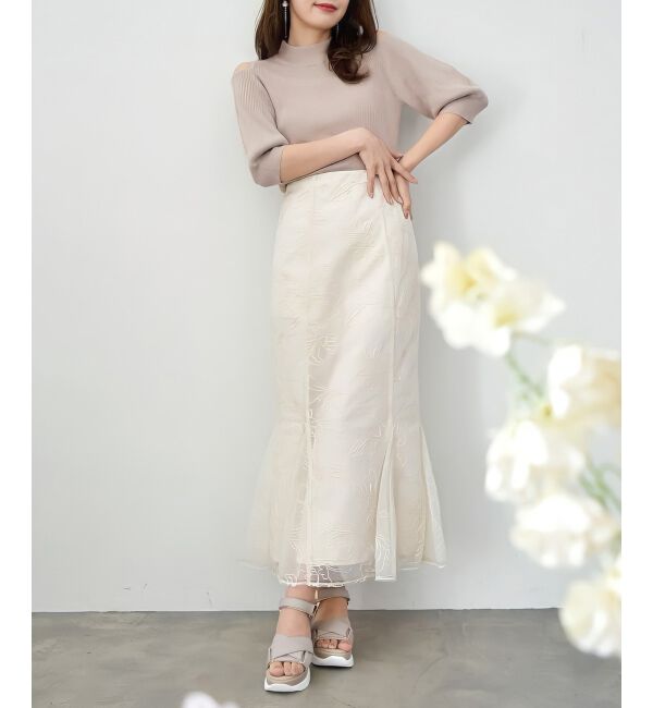  「肩あきラメニット」|ニット・セーター|