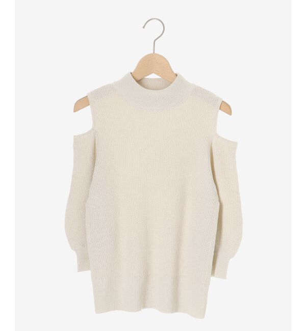  「肩あきラメニット」|ニット・セーター|