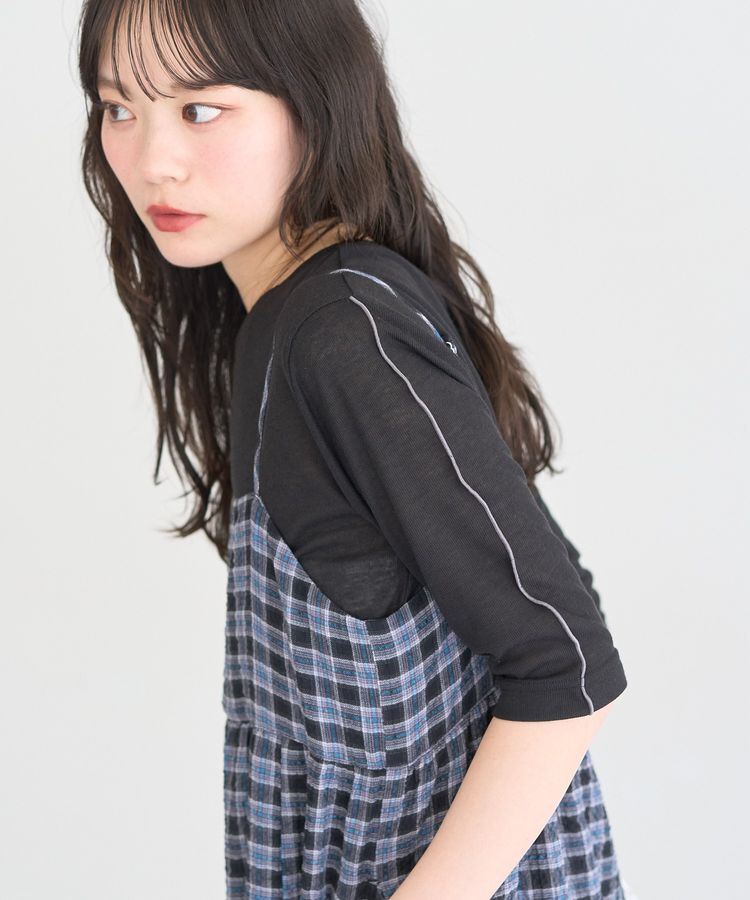 earth music&ecology「ハイショクメロートップス」|Tシャツ・カットソー|Black