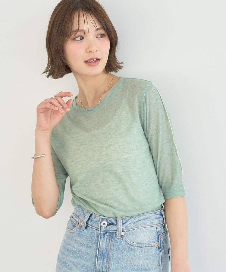 earth music&ecology「ハイショクメロートップス」|Tシャツ・カットソー|Light Green