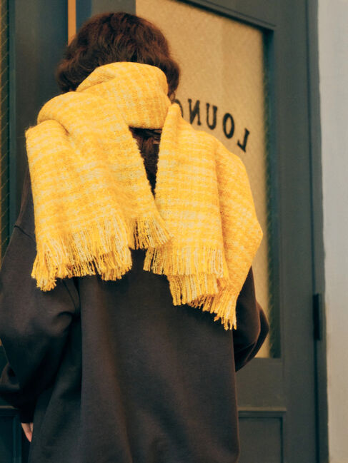  「ツイードフリンジストール」|ストール|