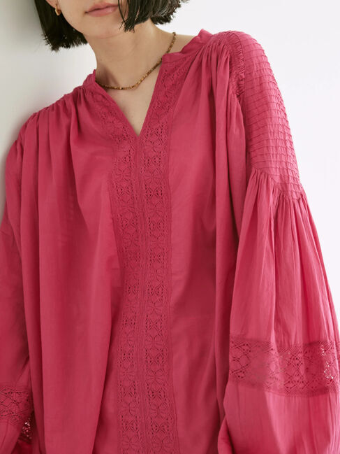 AMERICAN HOLIC「ショルダーピンタック袖ボリュームブラウス」|シャツ・ブラウス|