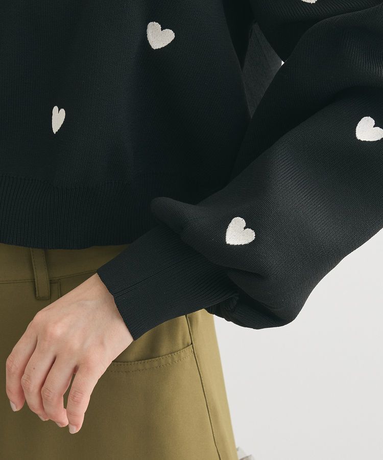 Green Parks「・swing by ハート刺繍ニット」|ニット・セーター|