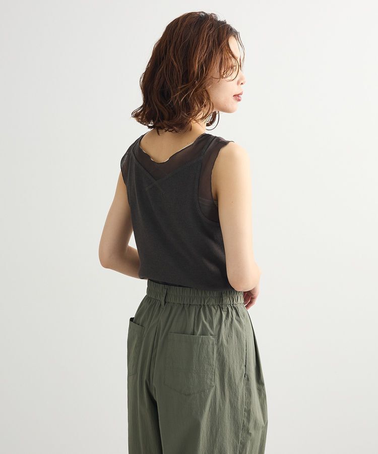 Green Parks「・SUGAR SPOON シアー切替タンクトップⅡ」|インナー|