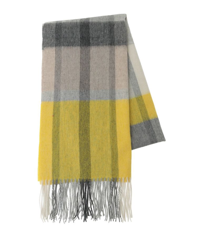 YECCA VECCA「ウールチェック柄ストール」|ストール|