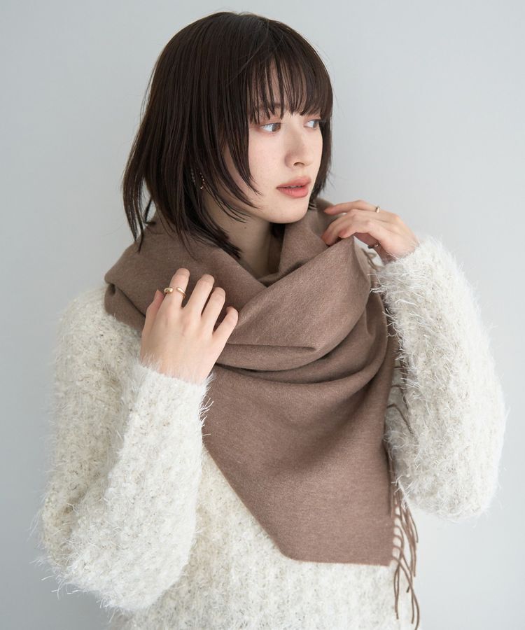 YECCA VECCA「ウールストール」|ストール|Brown