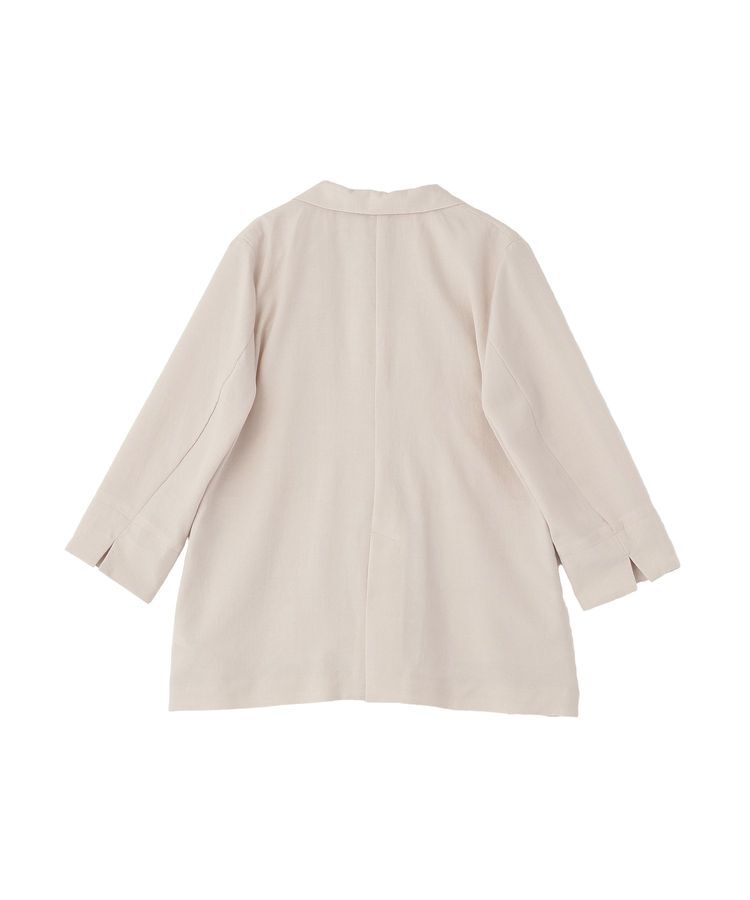 YECCA VECCA「マシンウォッシャブルリネンライクジャケット」|テーラードジャケット|