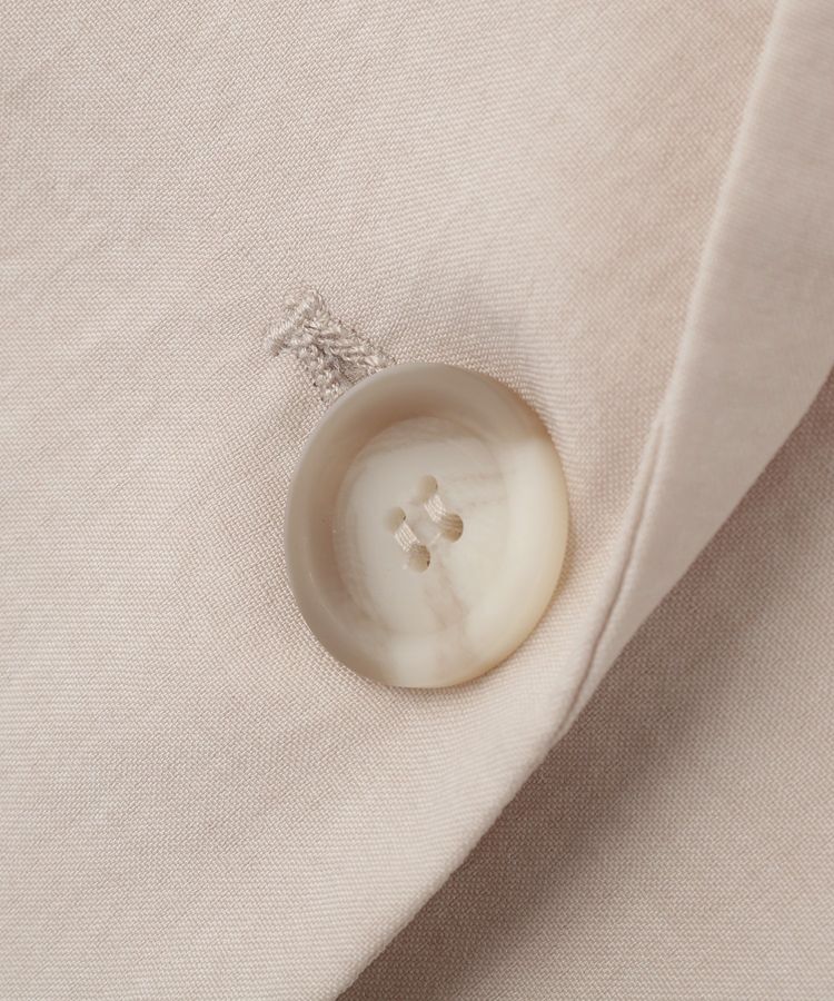 YECCA VECCA「マシンウォッシャブルリネンライクジャケット」|テーラードジャケット|