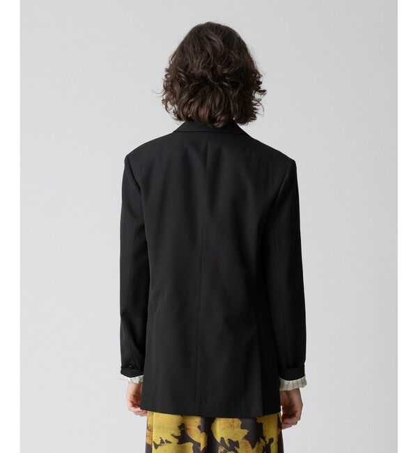 allureville「ビスコースウールボタンレスジャケット」|テーラードジャケット|