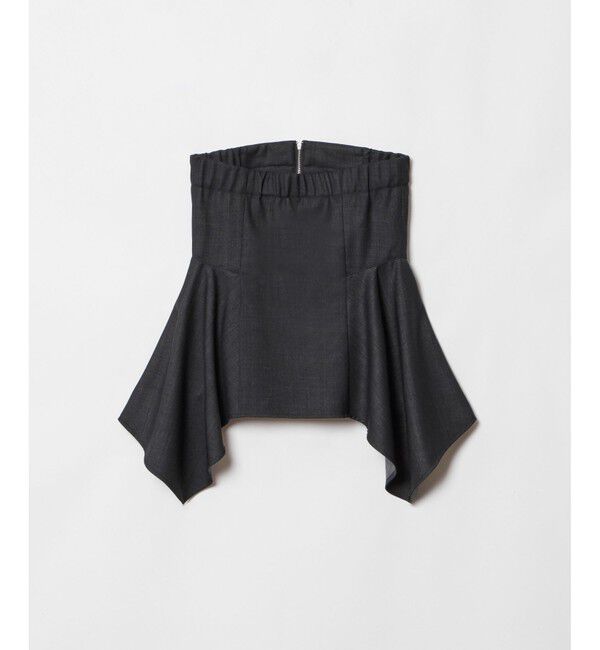 allureville「ウールデニムイレヘムビスチェ」|ベスト・ジレ|