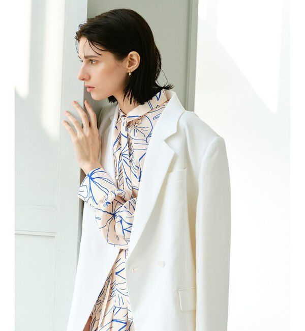 allureville「リオペルアシメフラップポケットジャケット」|テーラードジャケット|