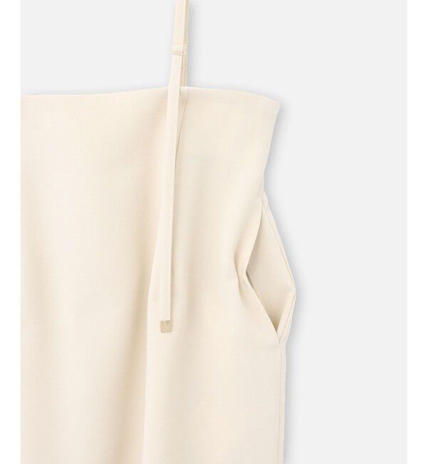 allureville「ジョーゼットサロペナロースカート」|タイト|