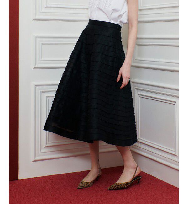 LOULOU WILLOUGHBY「【LOULOU WILLOUGHBY】ダブルラッセルステッチスカート」|スカート|