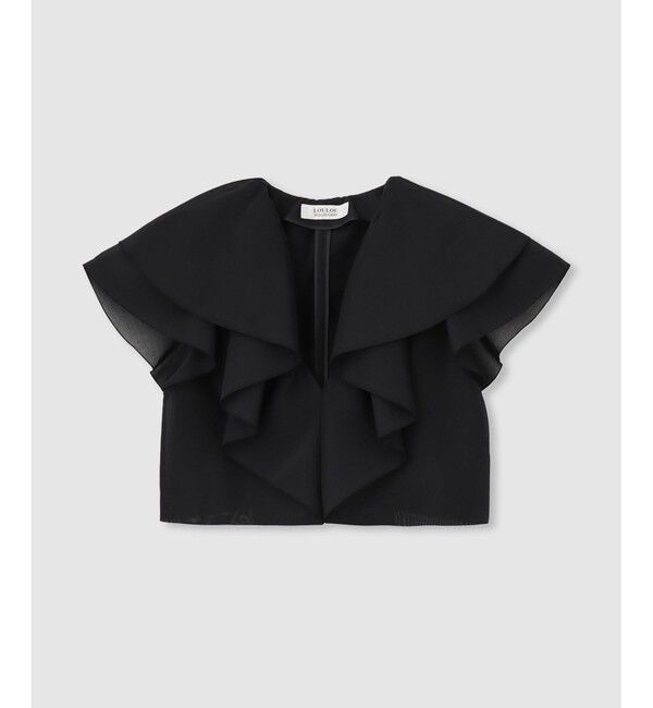 LOULOU WILLOUGHBY「【LOULOU WILLOUGHBY】オーガンジーフリルジャケット」|テーラードジャケット|