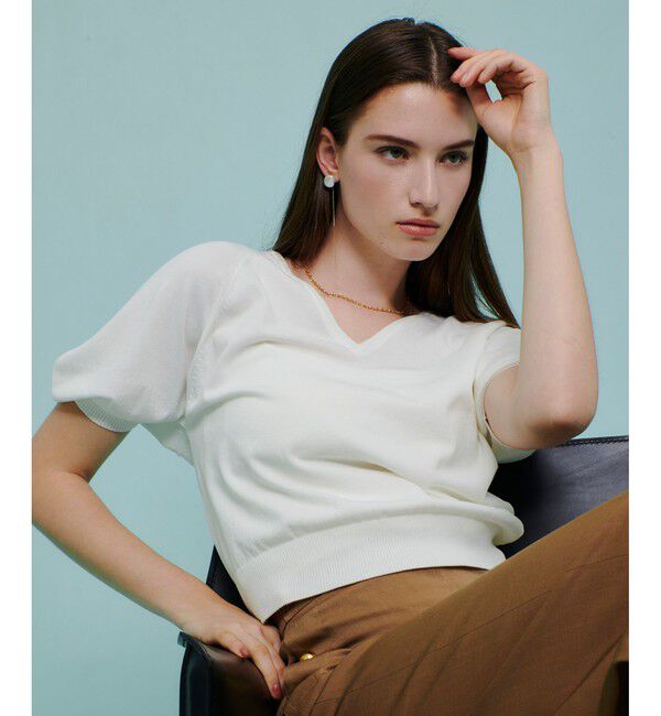 allureville「ハイツイストヤーンプルオーバー」|ニット・セーター|