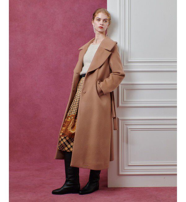 LOULOU WILLOUGHBY「【LOULOU WILLOUGHBY】ショートビーバーテーラーコート」|ダッフルコート|