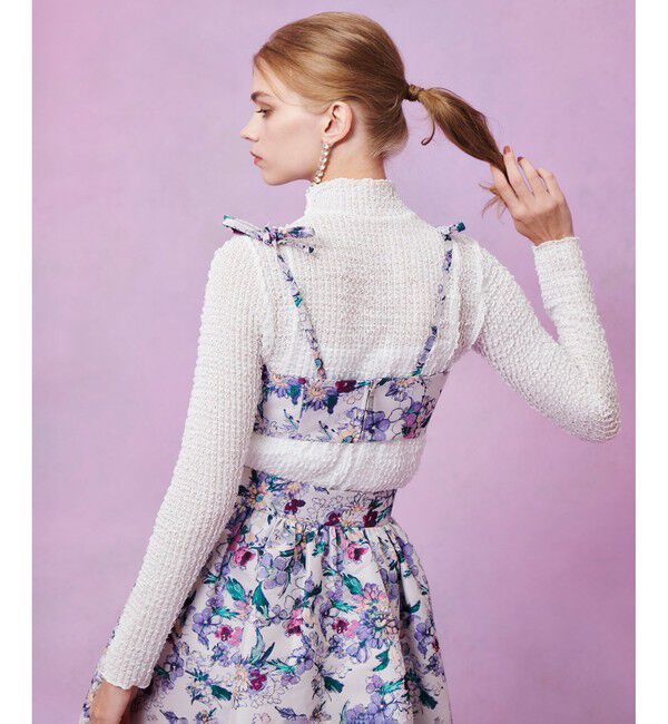 LOULOU WILLOUGHBY「【LOULOU WILLOUGHBY】ティアードラッセルプルオーバー」|Tシャツ・カットソー|