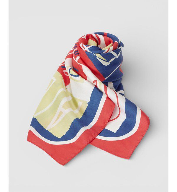 allureville「パッチワークプリントスカーフ」|バンダナ・スカーフ|