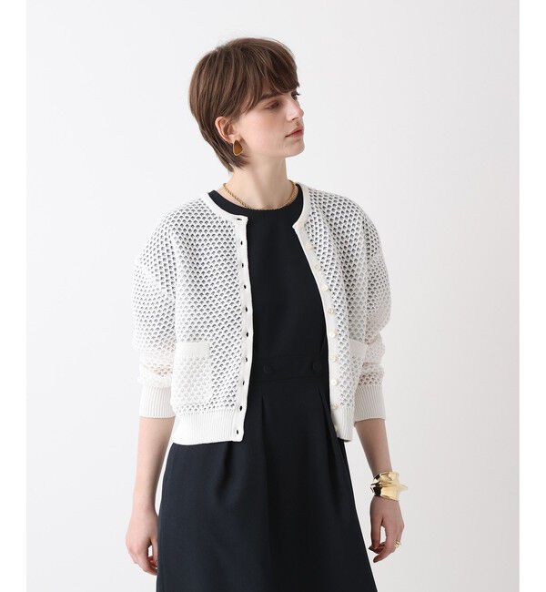 allureville「透かし編みカーディガン」|カーディガン|