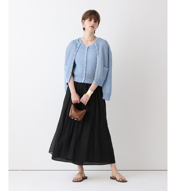 allureville「透かし編みカーディガン」|カーディガン|